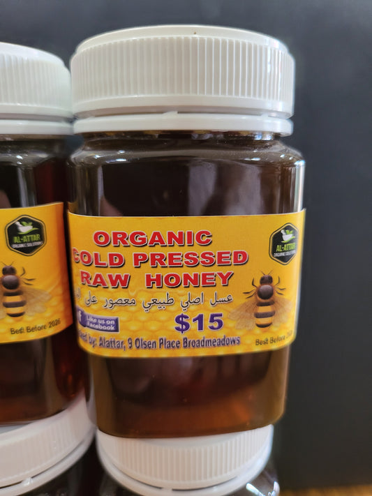 Organic Cold Pressed Raw Honey